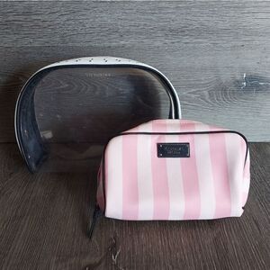 Victoria's Secret Cosmetic Bag Lot - 2 Bags